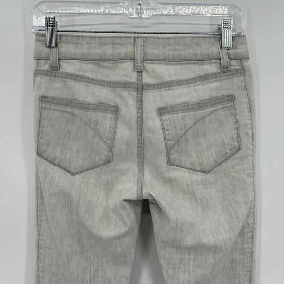 SUPERFINE Women's Light Gray Mid Rise Skinny Jeans Denim Size 26 - Picture 5 of 8